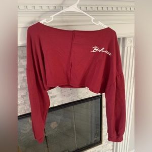 NEW Athletic Long Sleeve Crop Top
